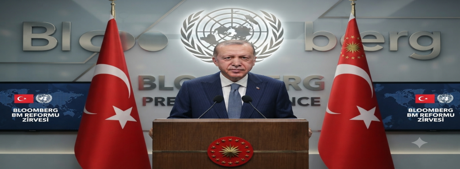 Cumhurbaşkanı Erdoğan'dan Bloomberg'de Kritik BM Reformu Çıkışı: Veto Hakkı Kaldırılmalıdır