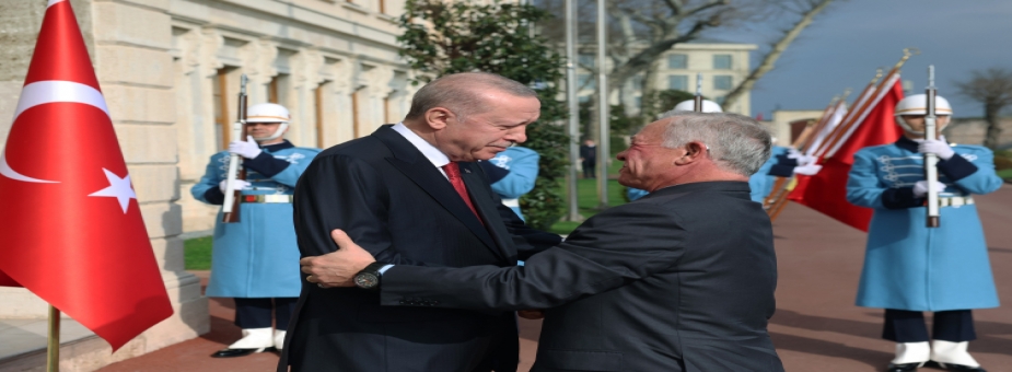 Cumhurbaşkanı Erdoğan, Ürdün Kralı 2. Abdullah’ı Dolmabahçe’de Resmi Törenle Karşıladı