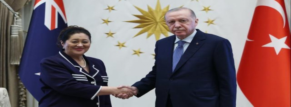 Cumhurbaşkanı Erdoğan, Yeni Zelanda Genel Valisi Cindy Kiro’yu Kabul Etti: 