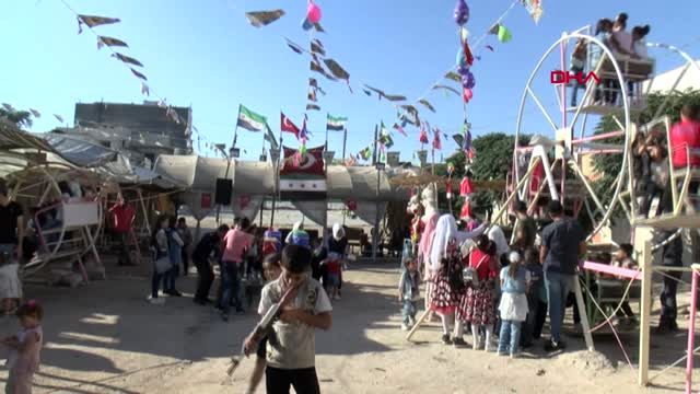 GAZİANTEP Azez'de bayram coşkusu