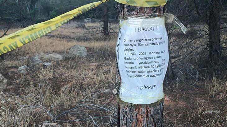 Gaziantep'te, ormanlara girişler yasaklandı
