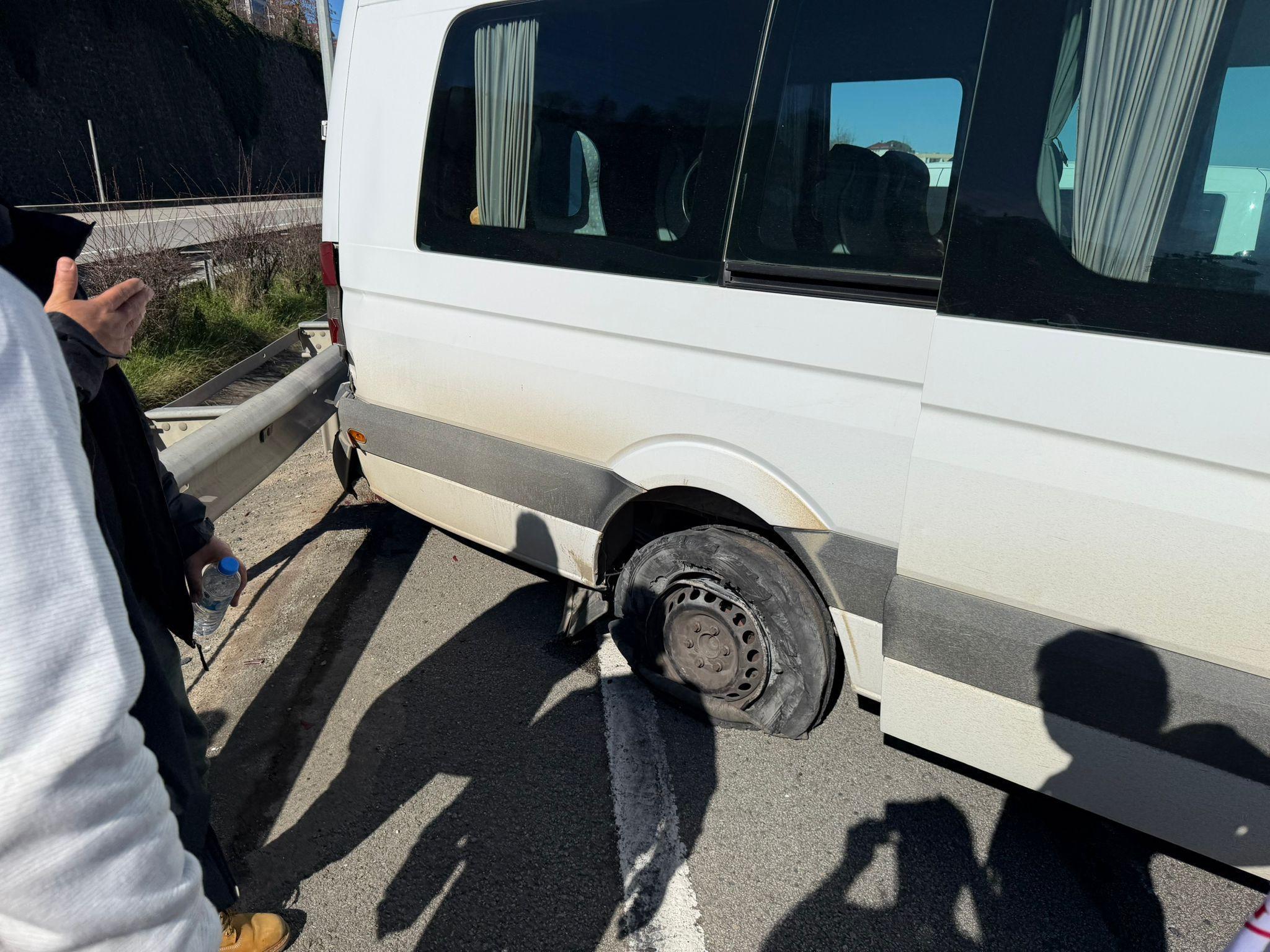 Giresun’da Taraftar Minibüsü Kaza Yaptı: 20 Kişi Faciadan Döndü