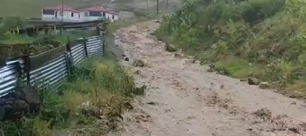 Göle de sağanak hayatı olumsuz etkiledi