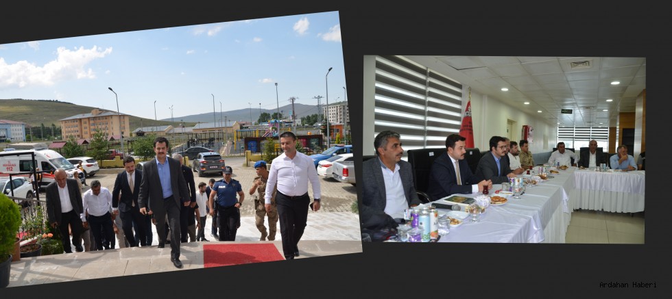 Göle de şap hastalığı,nedeniyle yerel yöneticiler ve yetkililer bir araya gelerek destek çağrısında bulundu