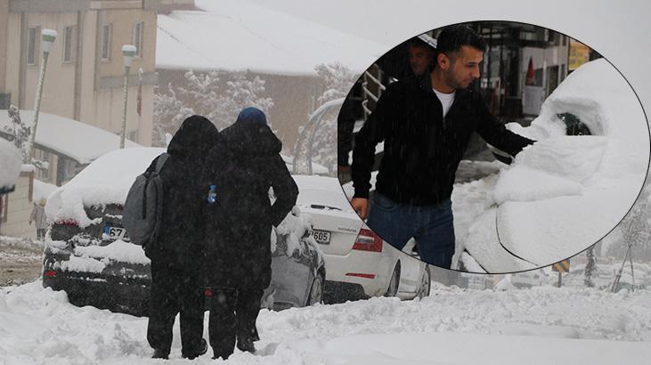 Hakkari de kar esareti! Taşımalı eğitim 1 gün tatil edildi