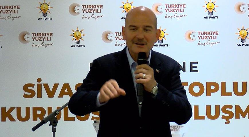 İçişleri Bakanı Soylu Kağıthane'de konuştu