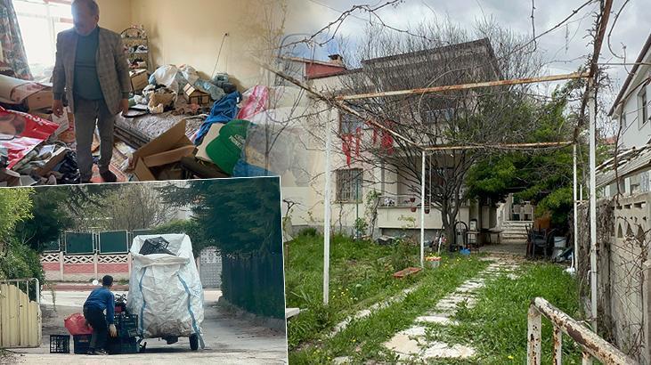 İhbar edilen 'çöp ev' 3 dil bilen emekli pilotun çıktı
