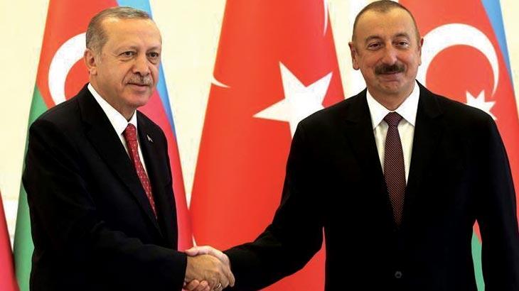 İlham Aliyev'den Cumhurbaşkanı Erdoğan'a teşekkür