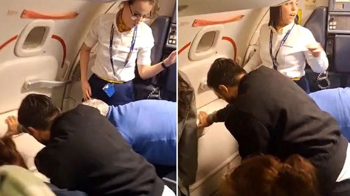 İrlanda'dan gelen uçaktaki sarhoş kadın, ortalığı birbirine kattı