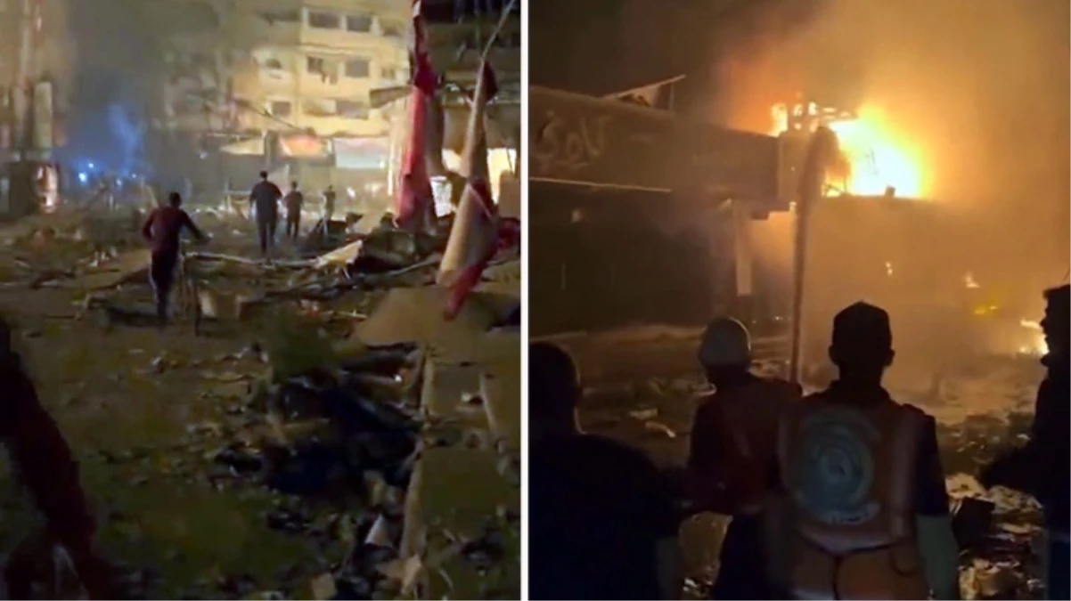 İsrail Gazze'de pazar yerini bombaladı: Çok sayıda can kaybı var