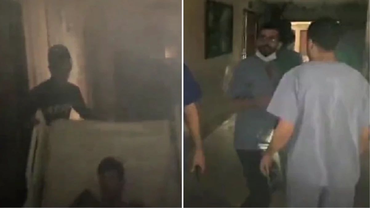 İsrail ordusunun gece baskını yaptığı Şifa Hastanesi'ndeki panik anları kamerada