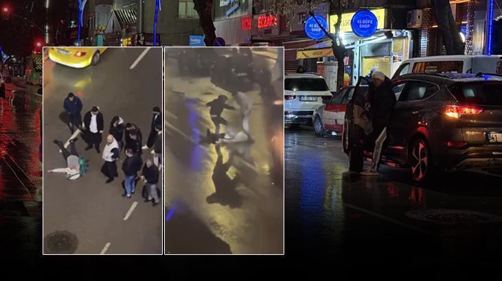 İzmit te Cadde Ortasında Şok Darbeler: Araçlar ve Yayalar Sessiz Kaldı