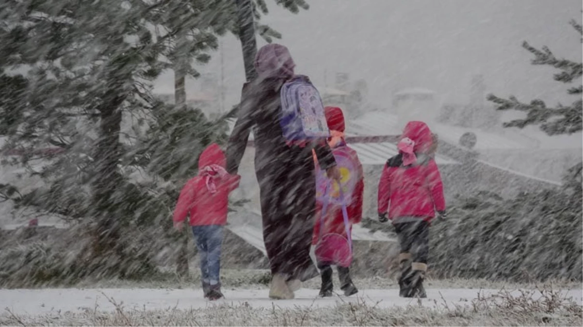 Kar yağışının etkili olduğu Erzurum'da 3 ilçede okullar tatil edildi