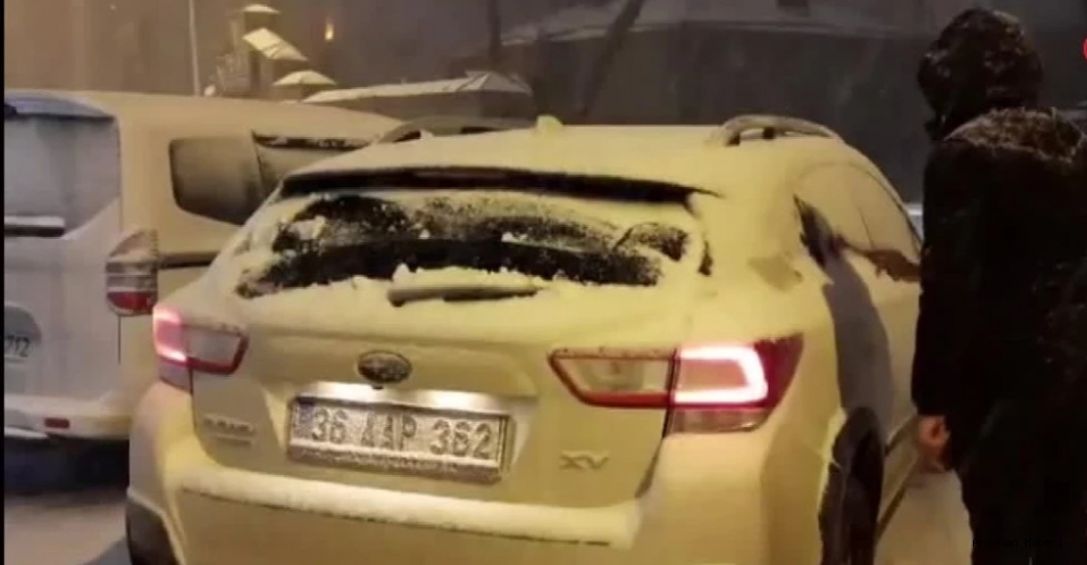 Kars ta Kar yağışı etkili oldu, 72 köy yolu ulaşıma kapandı