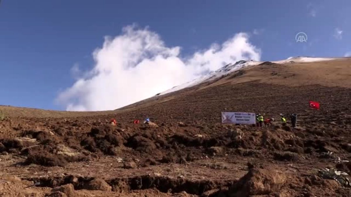 Kars'ta fidanlar toprakla buluştu