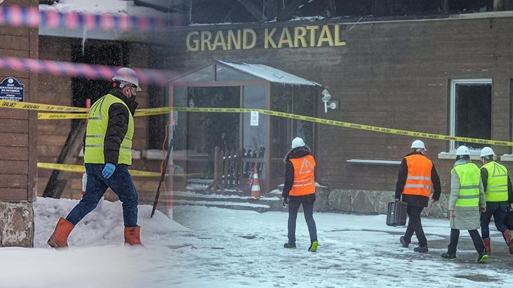Kartalkaya'daki bilirkişi heyeti, oteldeki incelemelerini tamamladı
