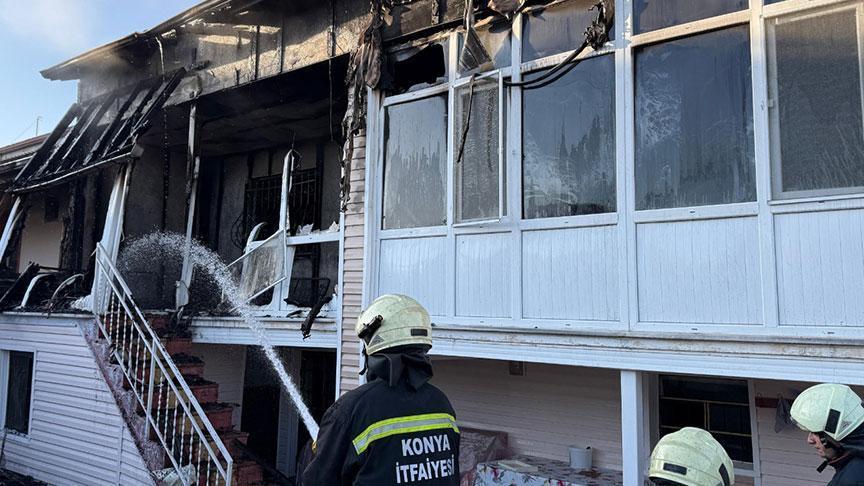 Konya'da dehşet! Eski eşi ile komşularını darbedip, evi ateşe verdi