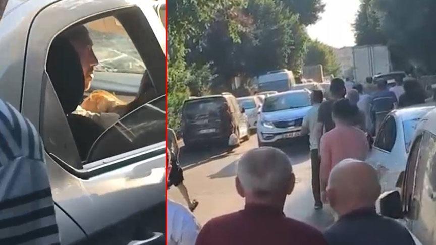 Küçükçekmece’de dehşet! Araçtaki kadının çığlığına çevredekiler koştu