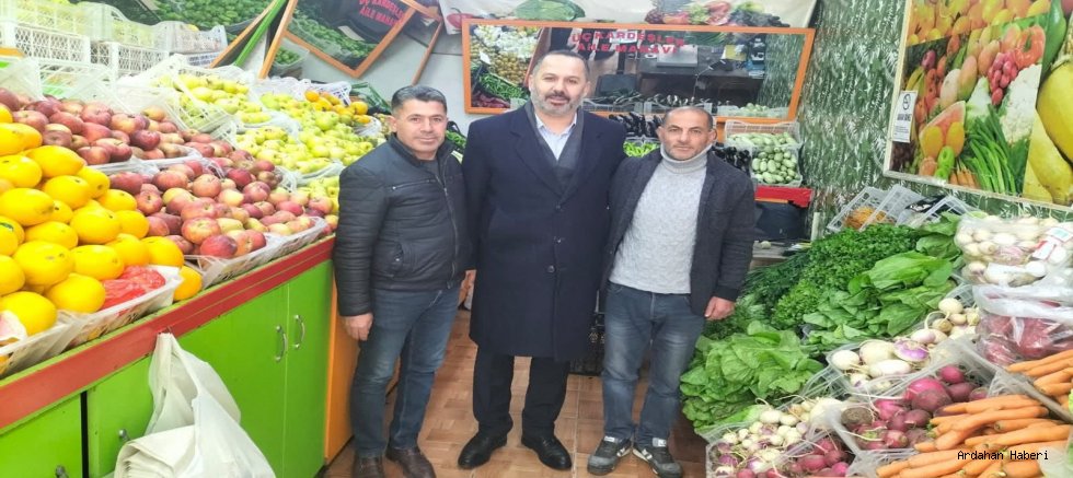 AK Parti Ardahan İl Başkanı’ndan Esnaf Ziyaretleri