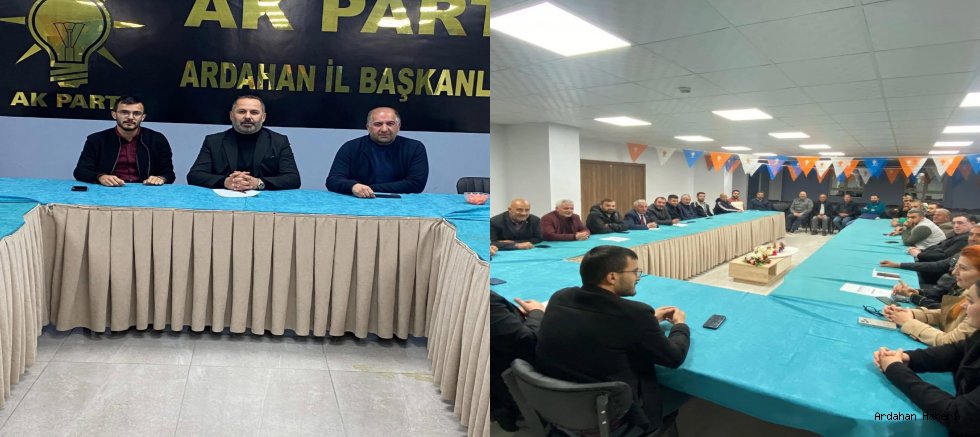 AK Parti Ardahan İl Başkanlığı Haftalık Yönetim Kurulu Toplantısını Gerçekleştirdi