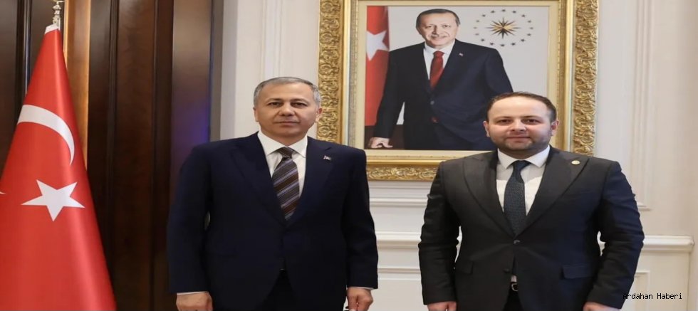 AK Parti Ardahan Milletvekili Kaan Koç, İçişleri Bakanı Ali Yerlikaya‘yı ziyaret etti