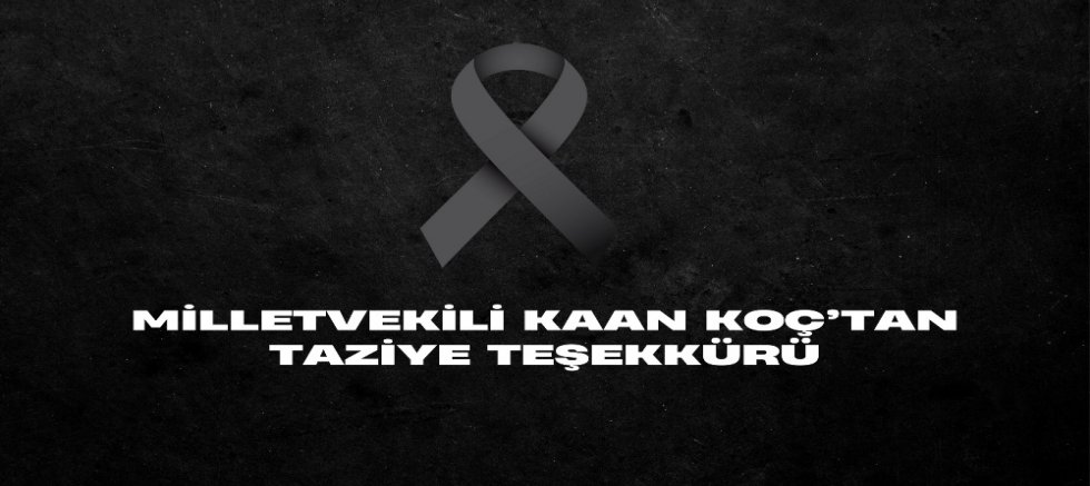 AK Parti Ardahan Milletvekili Kaan Koç’tan Teşekkür Mesajı