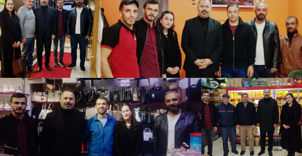 AK Parti Heyeti Ardahan da Esnaf ve Vatandaşlarla Buluştu