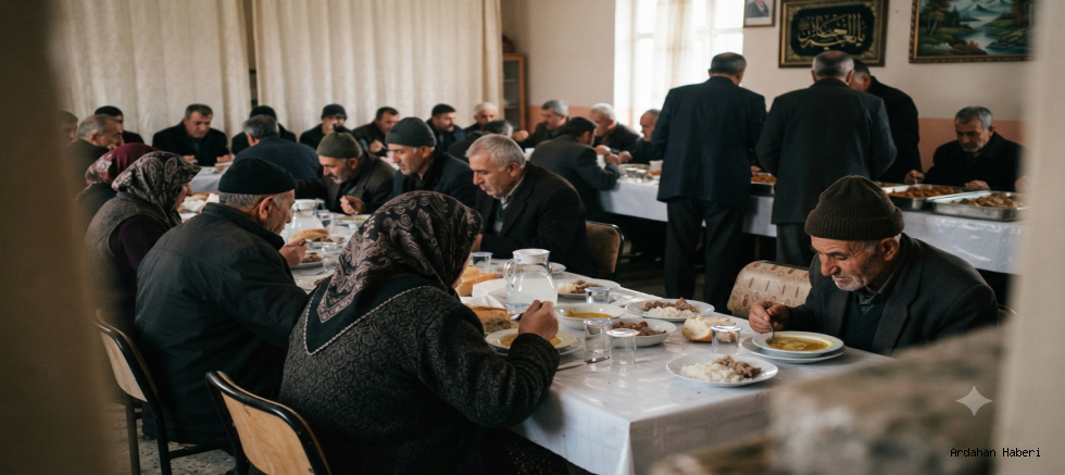 Ardahan’da Cenaze Yemeği Tartışması: İmece Usulü İkramlar Sünnete Uygun ve Dayanışmanın Göstergesidir
