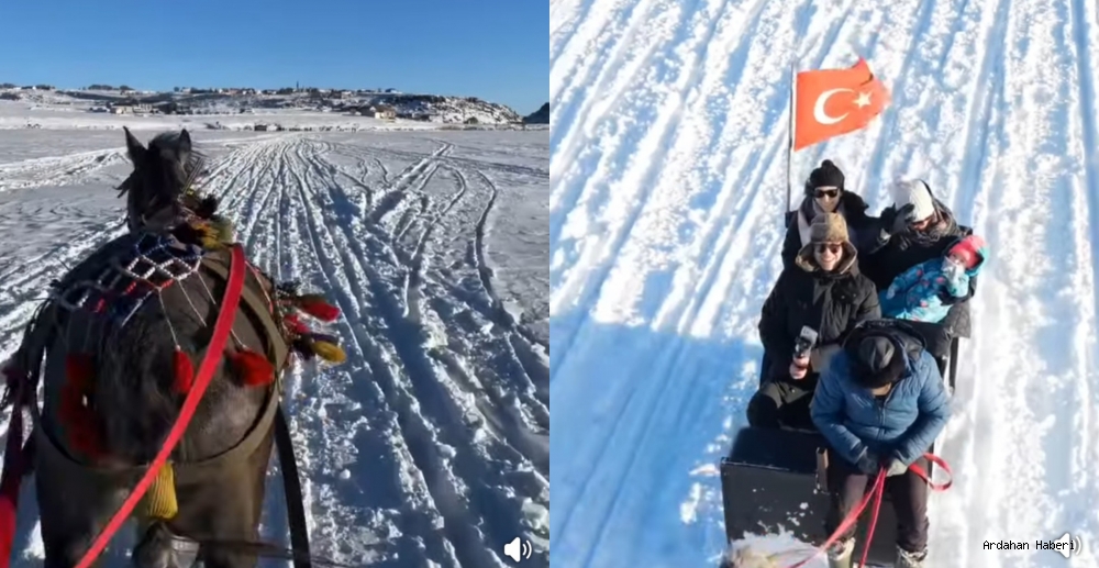 Ardahan’da Çıldır Gölü’nde Kış Turizmi Canlanıyor