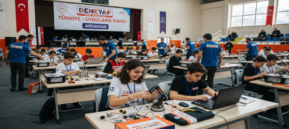 Ardahan’da DENEYAP Türkiye Uygulama Sınavı Heyecanı