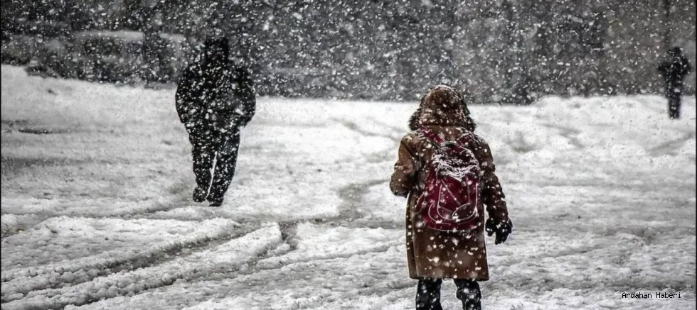 Ardahan’da Eğitime Kar Engeli: Okullar 1 Gün Tatil Edildi