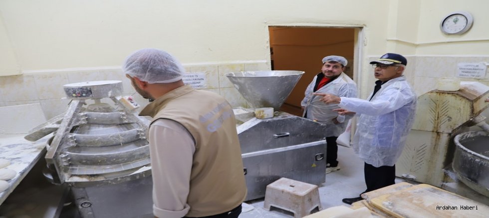 Ardahan da ekmek satışı yapan tüm fırınlara yönelik kapsamlı denetimler başlatıldı