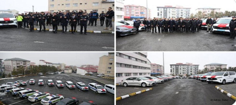 Ardahan’da Emniyete 20 Yeni Araç Teslim Edildi