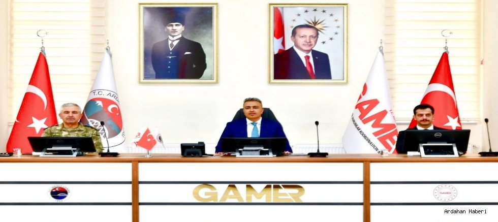 Ardahan da Genişletilmiş İl Güvenlik ve Asayiş Koordinasyon Toplantısı gerçekleştirildi