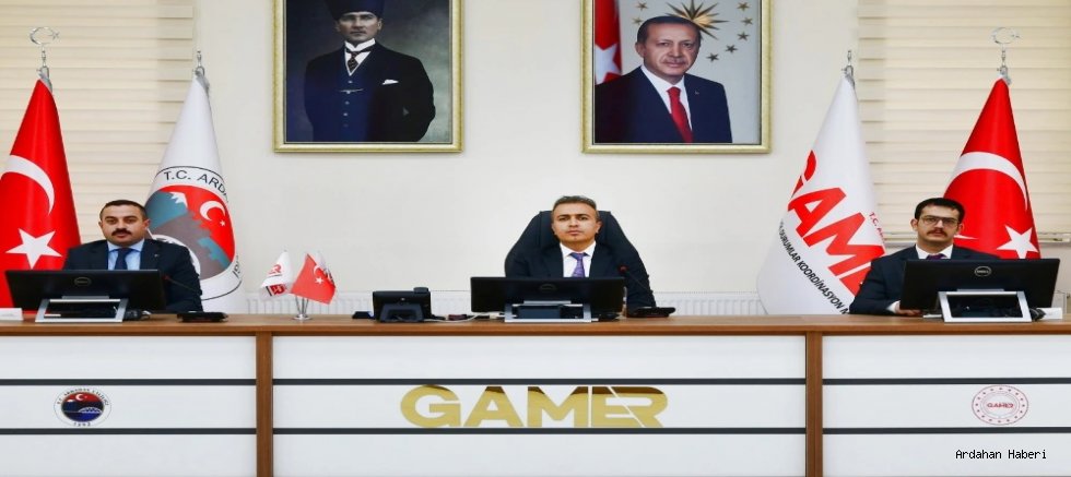 Ardahan da Genişletilmiş İl Güvenlik ve Asayiş Koordinasyon Toplantısı yapıldı 