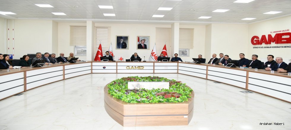 Ardahan’da İl İdare Şube Başkanları Toplantısı Yapıldı