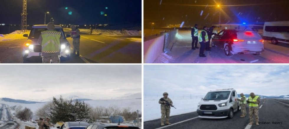 Ardahan’da Jandarma Gece Gündüz Görev Başında: Merkez ve Hanak’ta