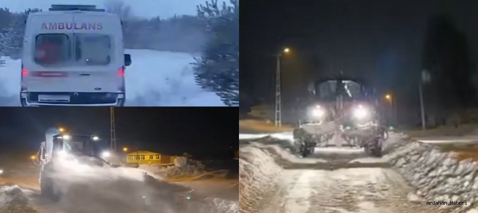 Ardahan’da Kar Mesaisi: İl Özel İdaresi Ekipleri Gece Gündüz Sahada