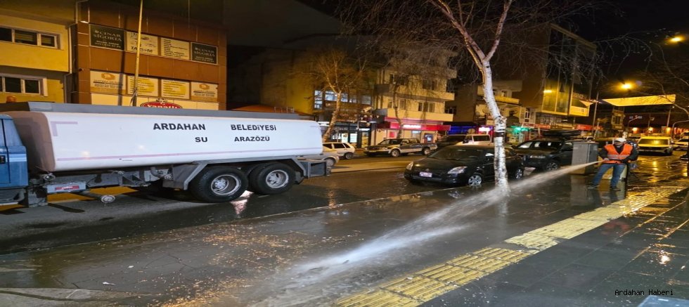 Ardahan’da Kışın İzleri Siliniyor: Cadde ve Sokaklarda Bahar Hijyeni!