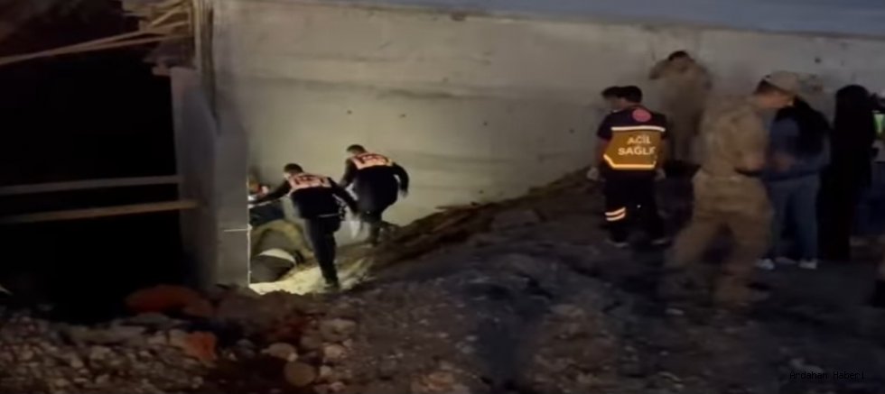 Ardahan da Motosiklet sürücüsü alt geçit inşaatına çarparak hayatını kaybetti
