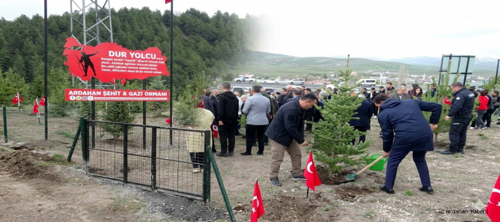 Ardahan’da Vefa Ormanı: Şehit ve Gazilerin İsimleri Fidanlarla Yaşayacak
