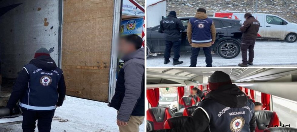 Ardahan Emniyet Müdürlüğünce Düzensiz Göçle Mücadele Kararlılıkla Sürdürülüyor