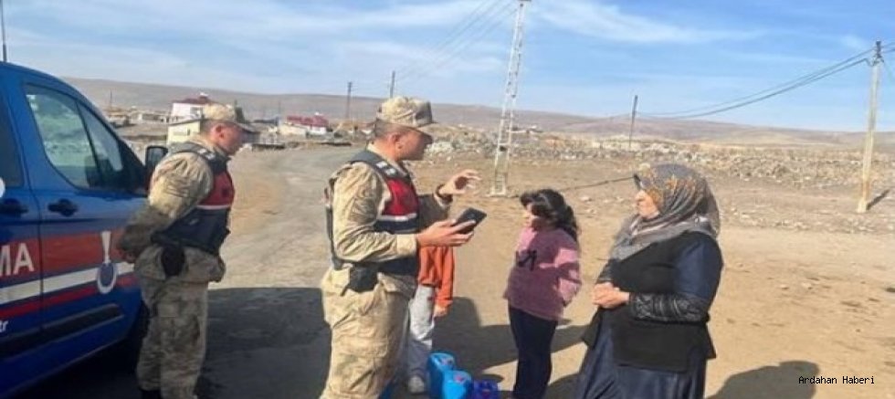 Ardahan Jandarma’dan Köy Köy KADES Eğitimi