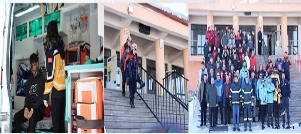 Ardahan Okullarında Deprem Tatbikatı: Öğrenciler Çök, Kapan, Tutun Öğrendi