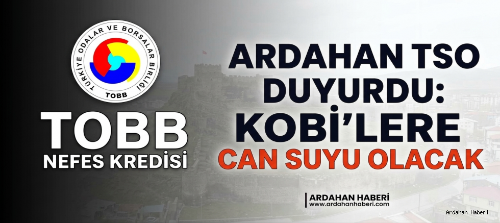 Ardahan TSO Duyurdu: KOBİ’lere Can Suyu Olacak TOBB Nefes Kredisi Başvuruları Başladı