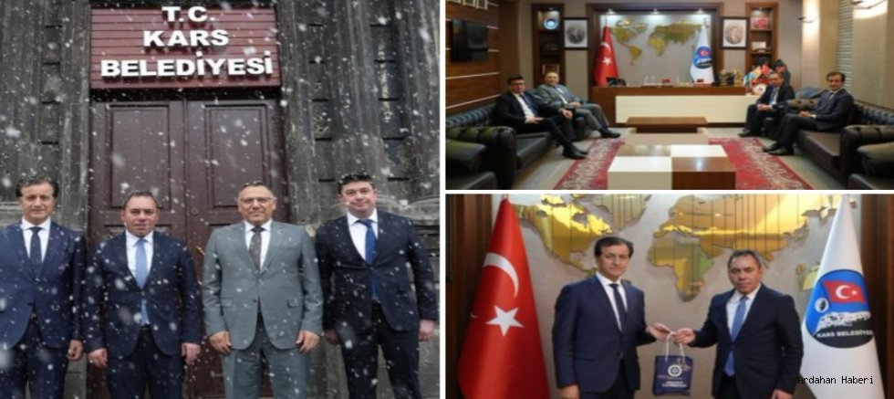 Ardahan Üniversitesi Rektörü Öztürk Emiroğlu’ndan Kars Belediyesine Nezaket Ziyareti