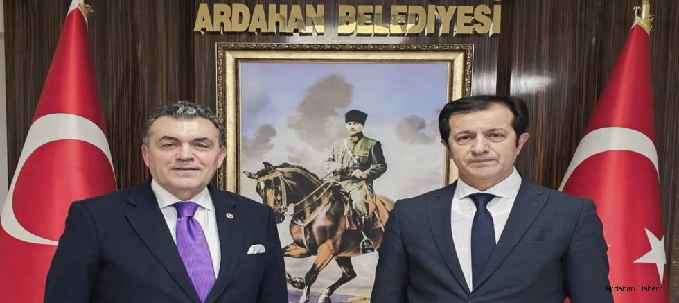 Ardahan Üniversitesi Rektörü Prof. Dr. Öztürk Emiroğlu’ndan Belediye Başkanı Faruk Demir’e Ziyaret
