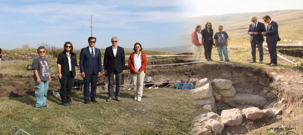 Ardahan Üniversitesinden Göle Tigem Kalesi Kazı Alanına Yakın Takip