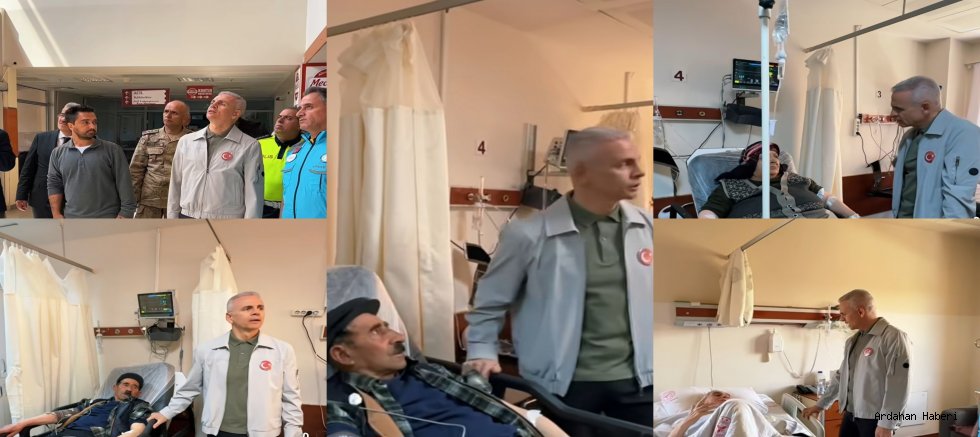 Ardahan Valisi Mehmet Fatih Çiçekli’den Hastane Ziyareti: Hastalara Moral, Sağlık Çalışanlarına Destek
