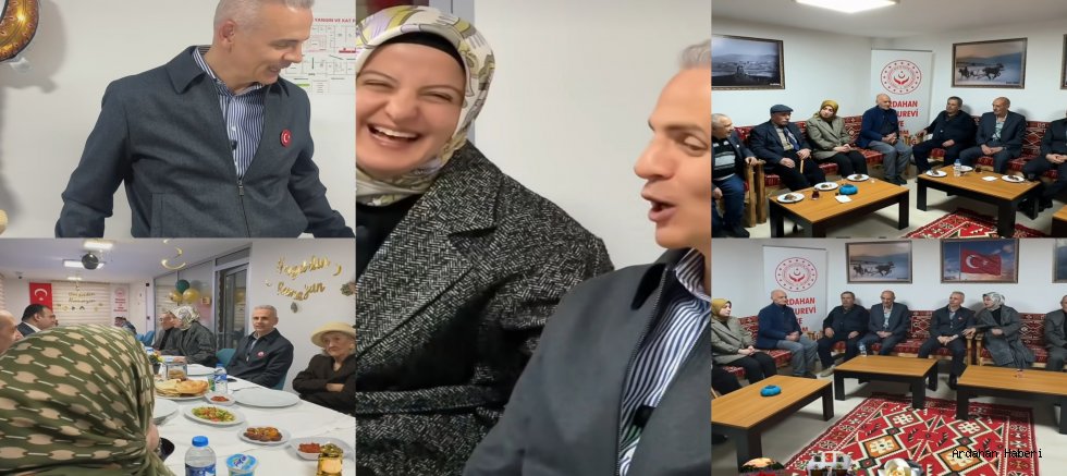Ardahan Valisi Mehmet Fatih Çiçekli Huzurevi Sakinleriyle İftar Sofrasında Buluştu